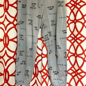 Super soft FRIENDS Pajama Sweatpants with elastic tie